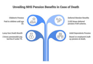 Benefits when NHS Nurse dies Pictogram